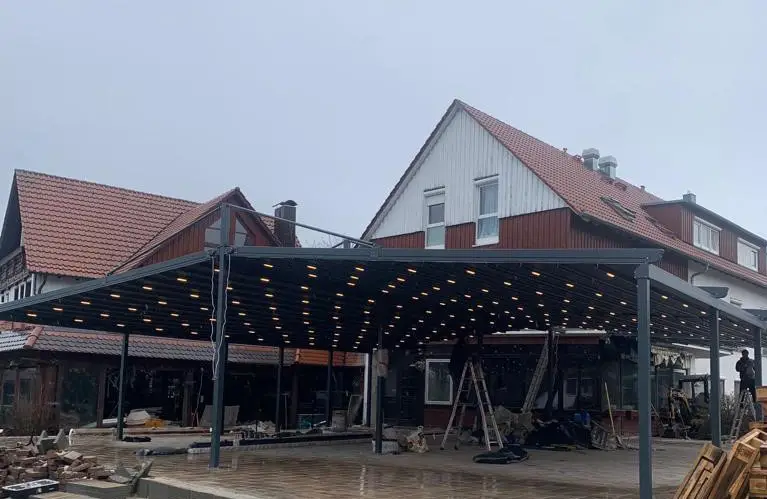 ÇİFT AÇILIR PERGOLA TENTE